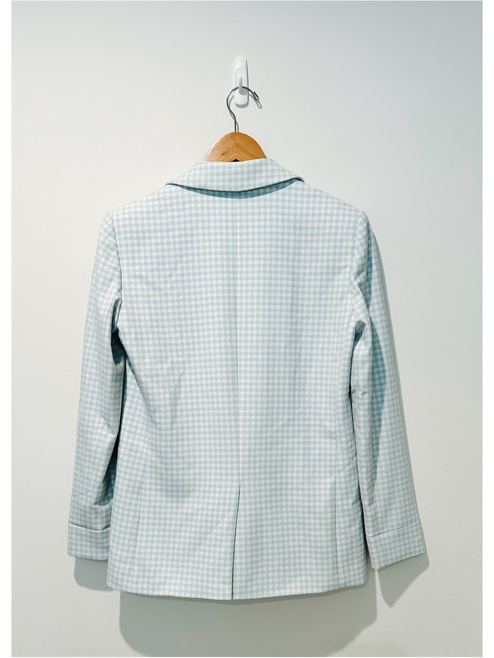 Alice + Olivia "Justin" longline blazer the houndstooth print - Picture 8 of 16